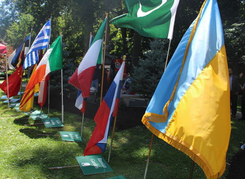 Flags after the Parade